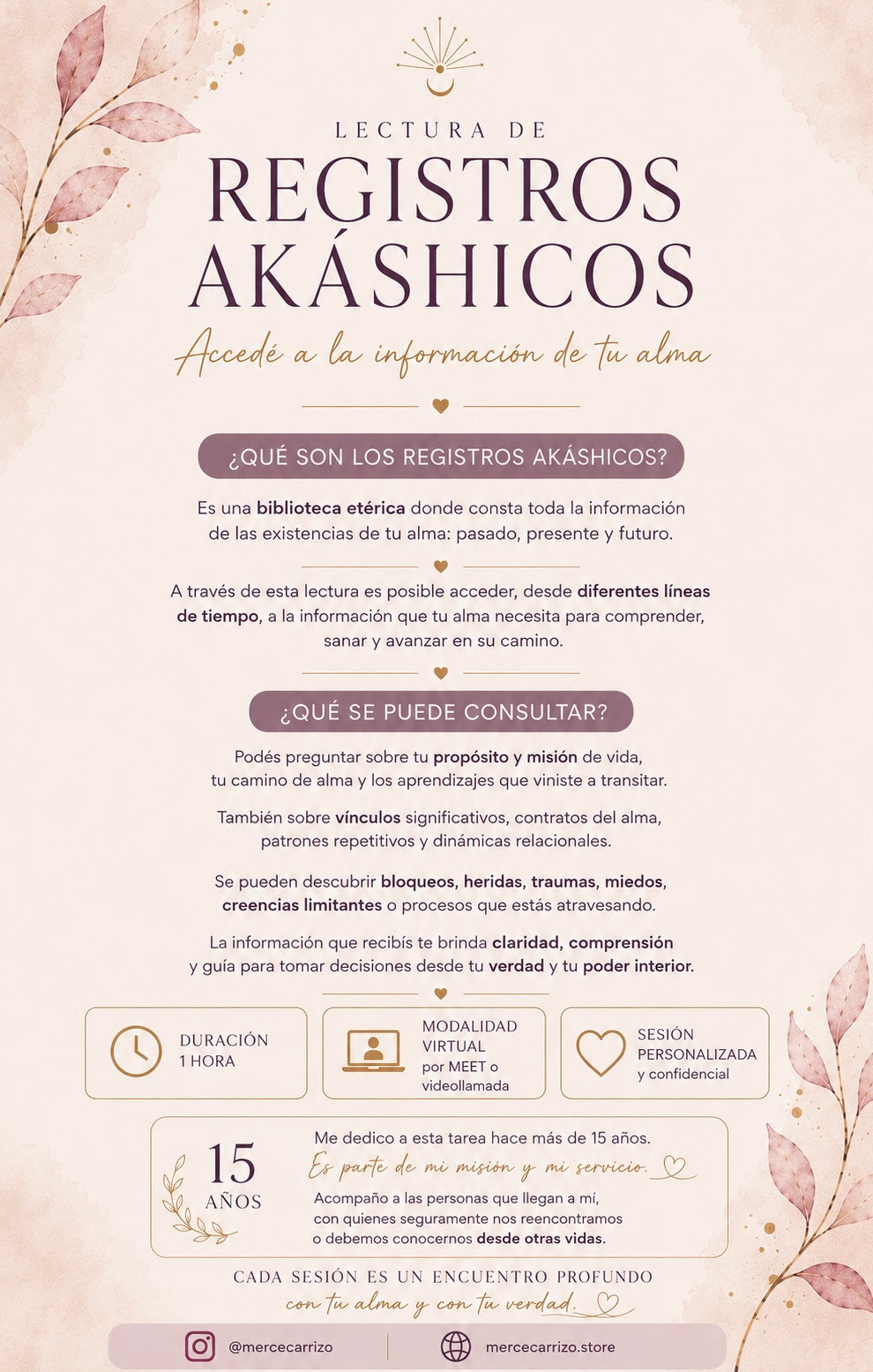 Sesiones de Registros Akashicos