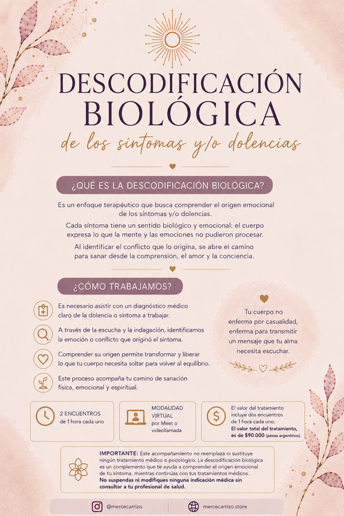 Descodificación Biológica de los síntomas y/o dolencias
